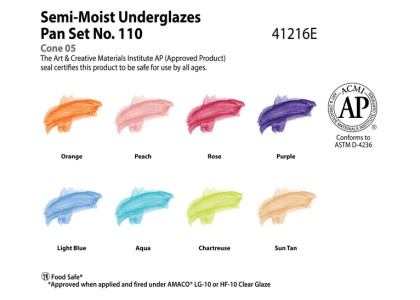 AMACO Semi Moist Underglaze Set #110