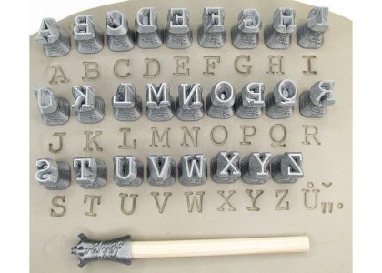 Relyef Tools: Alphabet Uppercase 10mm - Courier