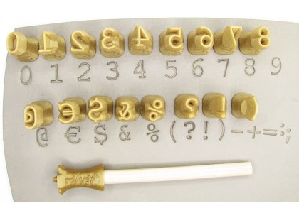 Relyef Tools: Numerals 6mm - Courier