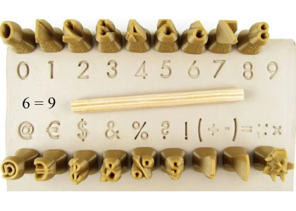 Relyef Tools: Numerals 10mm - Futura