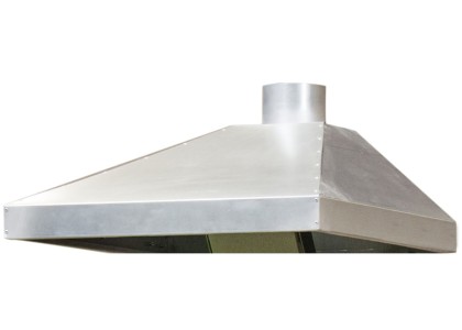 Ventilation canopy in stainless steel 1070x820x260(>80)mm