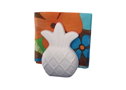 Pineapple Napkin Holder: 4/cs: 3.5x3.5x5