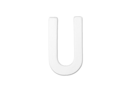 4" Letter U