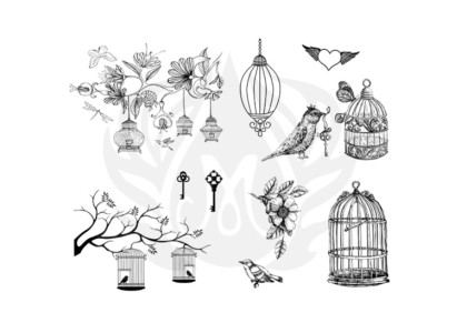 Mayco Designer Silkscreen: Birdcage